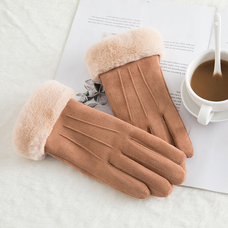 Gemütliche Damenhandschuhe mit Fellfutter | Elizabeth
