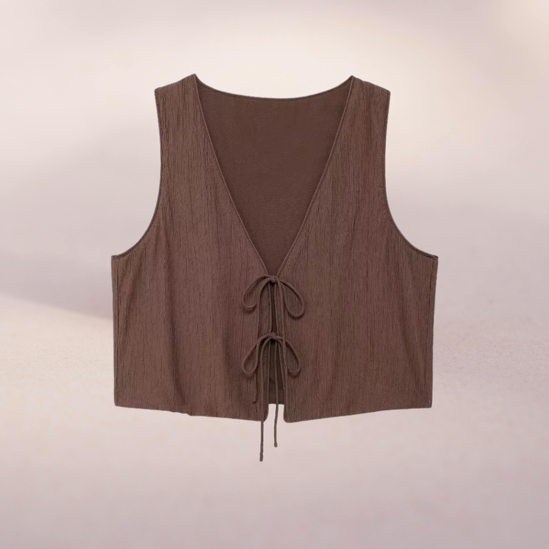 Elegantes zweiteiliges Set mit Schleifen-Top & Hose für Damen – Stilvoll & Modern