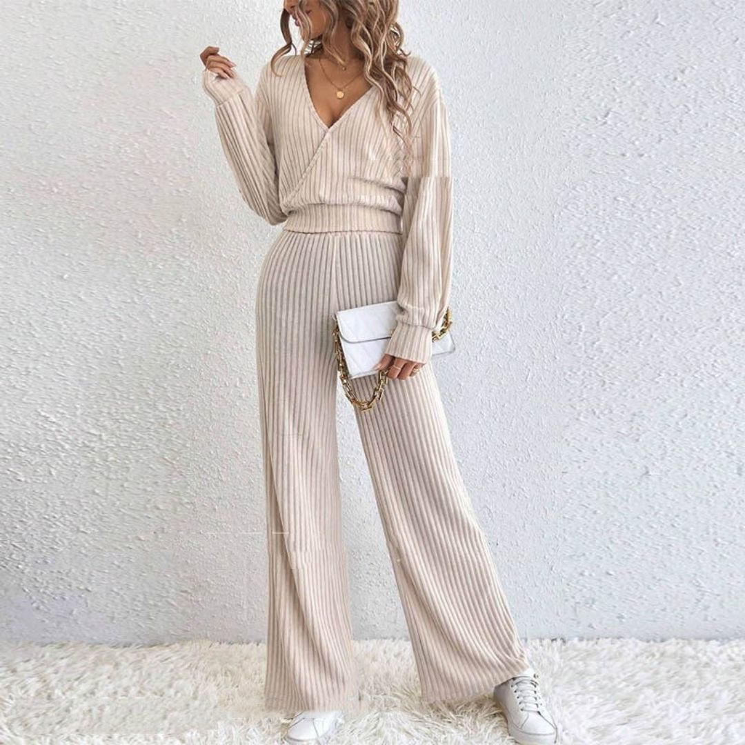 Stilvolles Damen-Zweiteiliges Loungewear-Set | Charlotte
