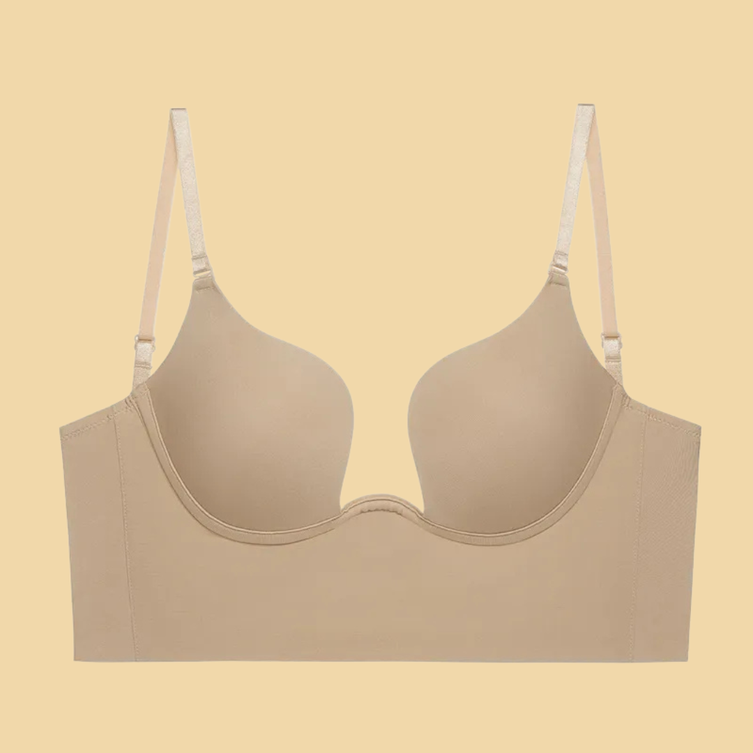 Rückenfreier Push-Up-BH mit Verstellbaren Trägern – Nahtlos, Bequem und Perfekt für Damen