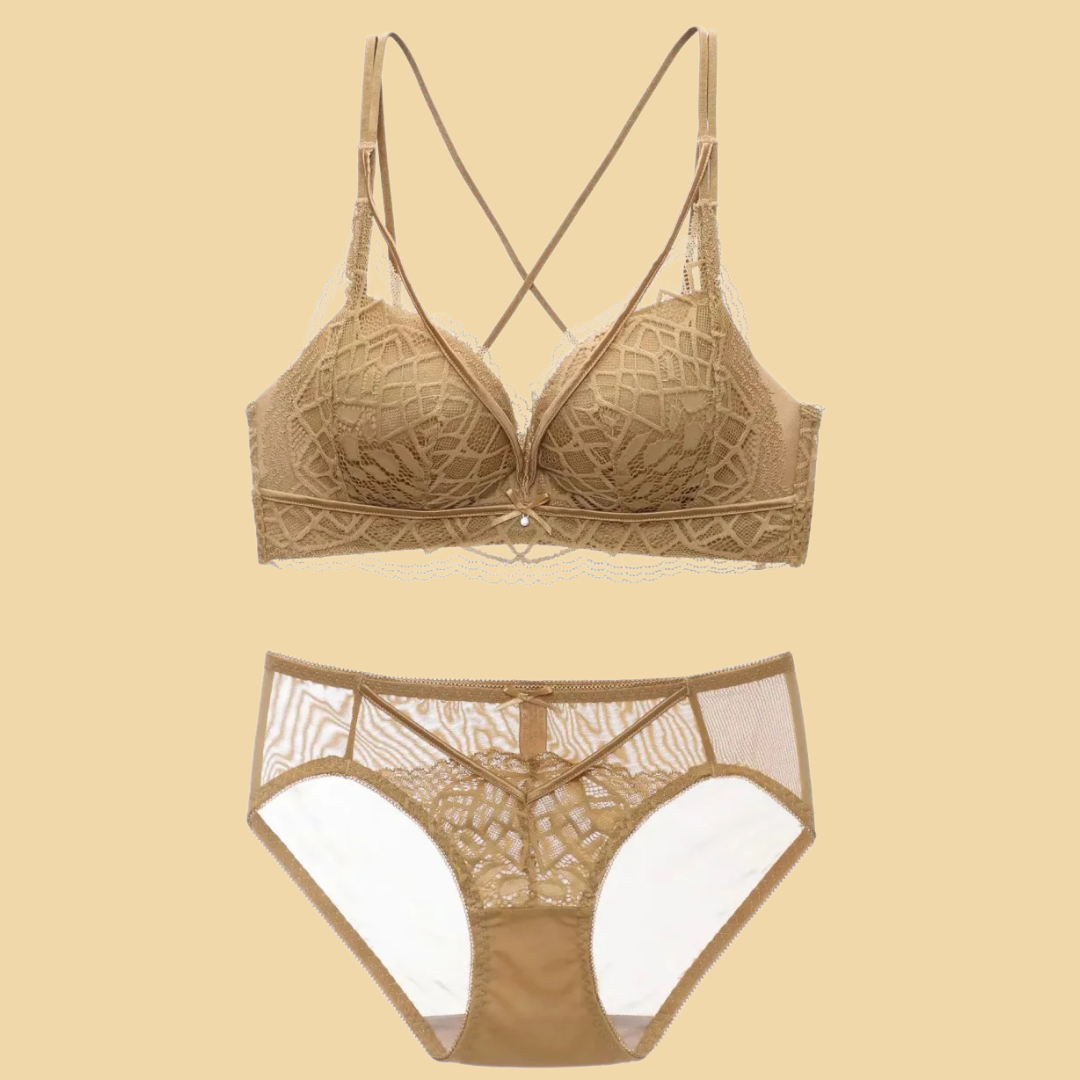 Sexy Spitzen-Bralette und Transparenter Slip – Bequeme und Feminine Damenwäsche