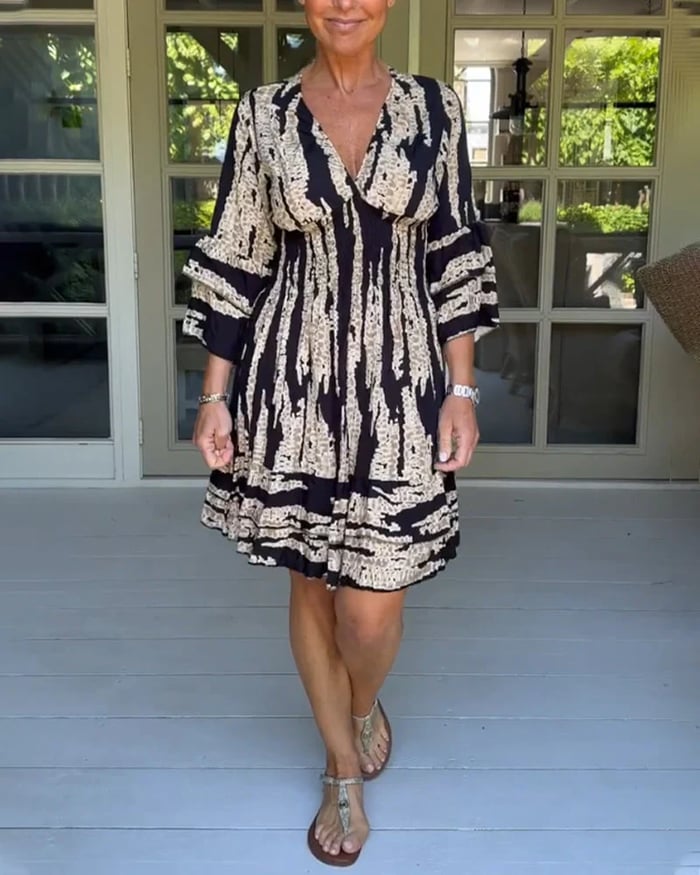 Bequemes Kleid mit hoher Taille für Damen