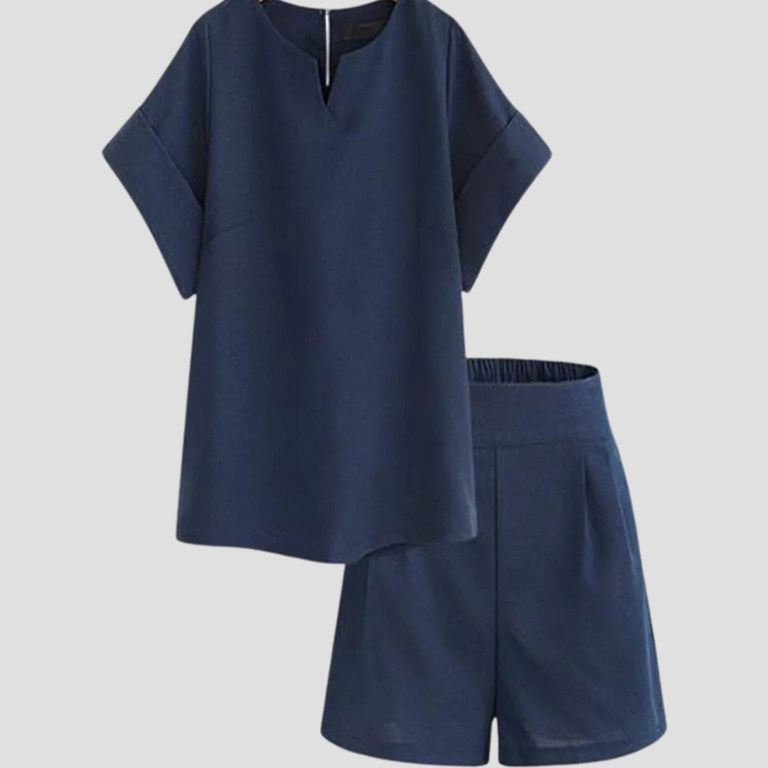 Lässiges Ärmelloses Top und Shorts Sommer-Set für Damen