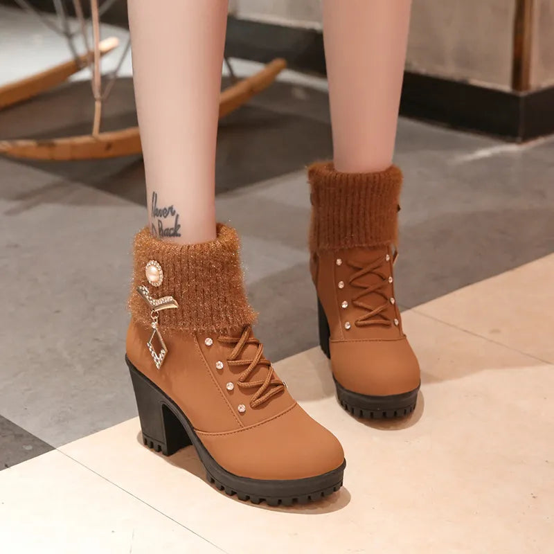 Elegante Stiefeletten mit Absatz für Damen – Stilvoller Look für Jeden Anlass