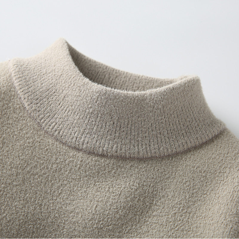 Warmer Strickpullover mit Stehkragen für Herren | Loro