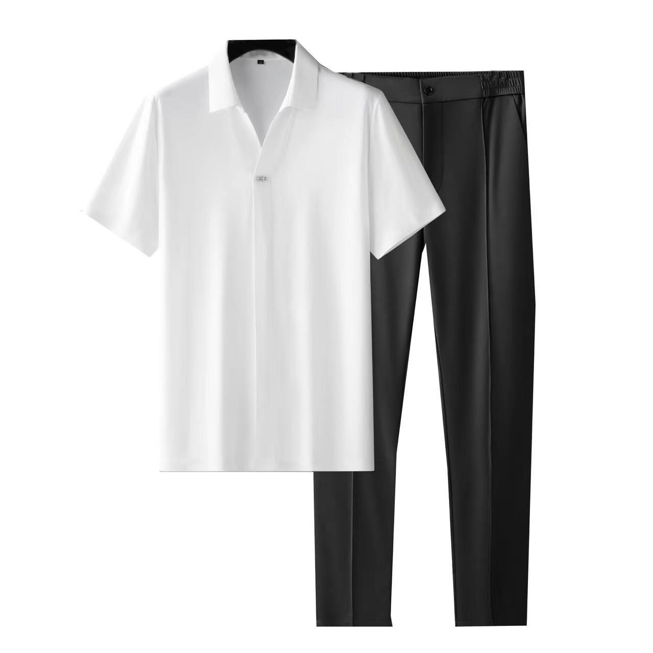Herren Sommer Poloshirt Hose Zweiteiler