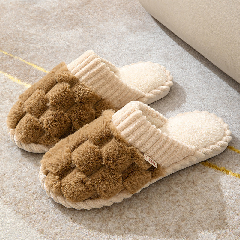 Rutschfeste Indoor-Plüsch-Hausschuhe für Damen | Nora