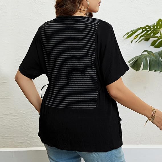 Gestreiftes Shirt mit Rundhalsausschnitt für Damen – Lässiger & Stylischer Look