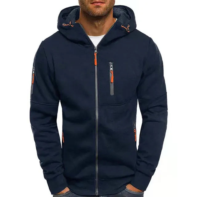 Winterjacke mit Kapuze und Kordelzug für Herren