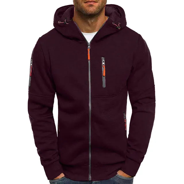 Winterjacke mit Kapuze und Kordelzug für Herren