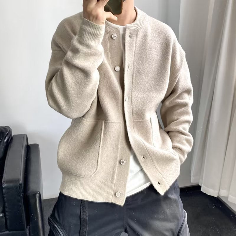 Stylischer Strickjacken-Pullover für Herren
