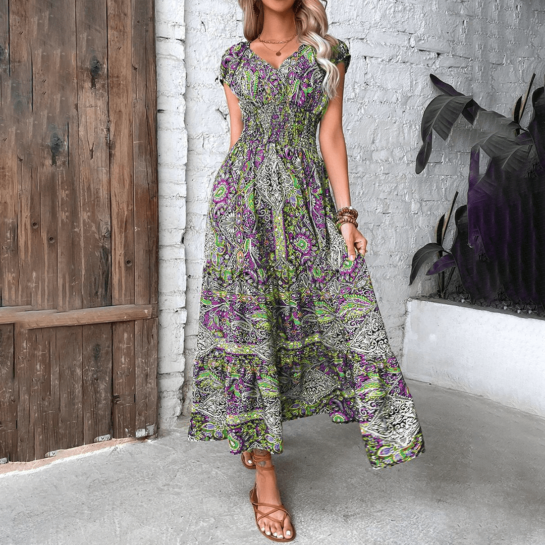 Leichtes Boho Maxikleid für Damen