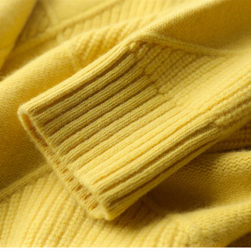 Eleganter Rollkragenpullover aus Wolle für Damen