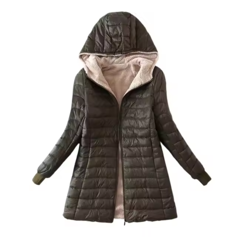 Wunderschöne Gesteppte Winterjacke mit Kapuze
