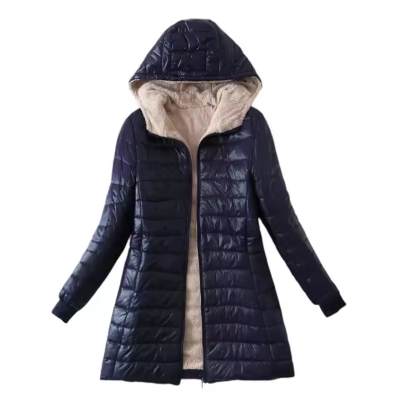 Wunderschöne Gesteppte Winterjacke mit Kapuze