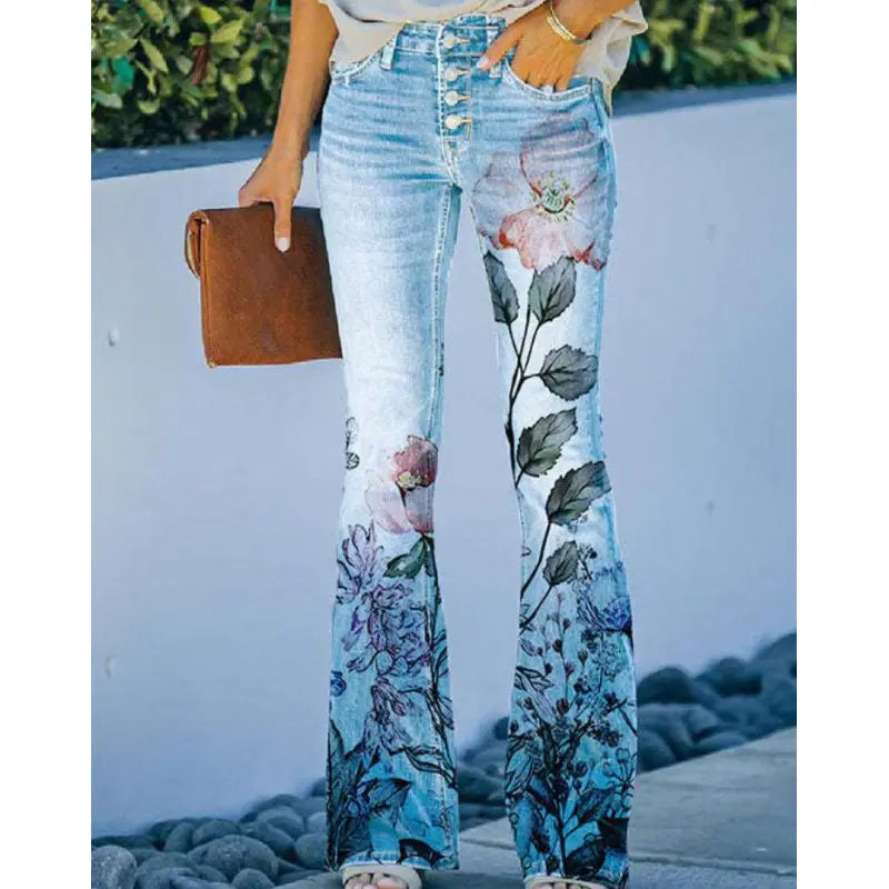 Schlaghose für Damen – Stilvolle Hose mit Knopfdetails und elegantem Schnitt