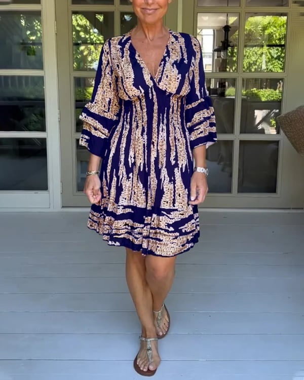 Bequemes Kleid mit hoher Taille für Damen