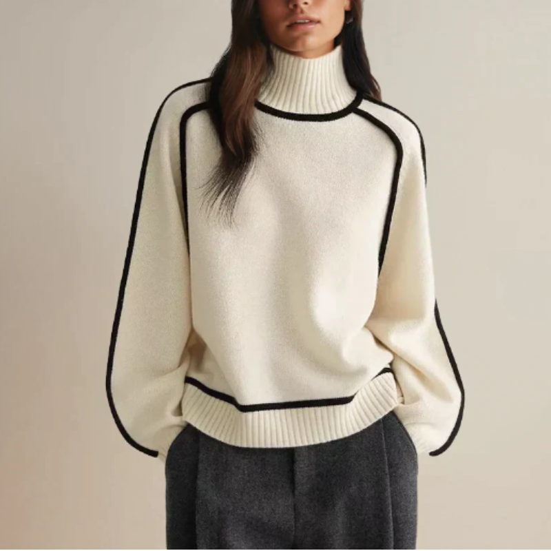 Eleganter Rollkragenpullover für Damen