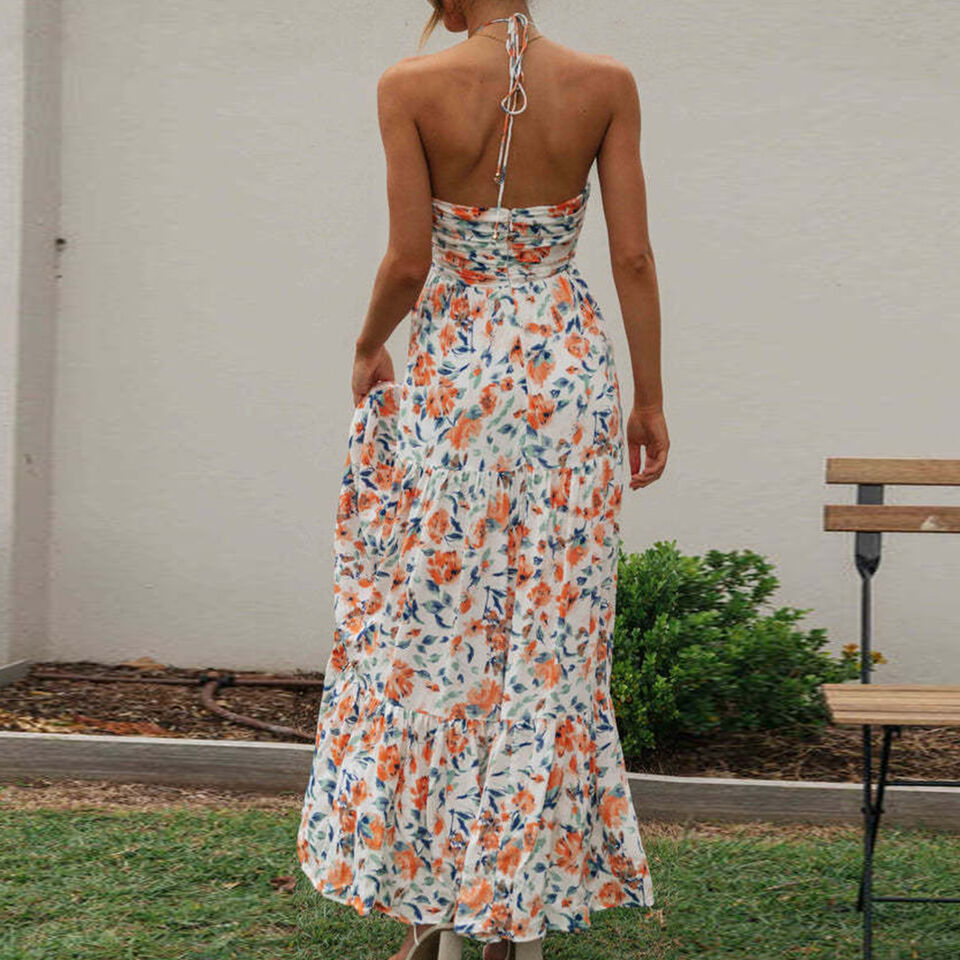 Elegantes Midikleid mit floralem Muster für Damen
