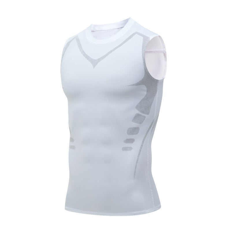 Atmungsaktives Tanktop Kompressionsweste für Herren