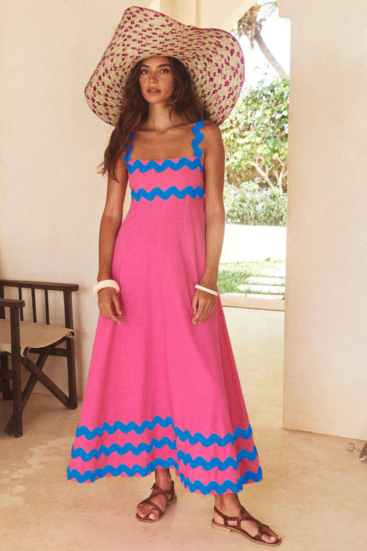 Elegantes luftiges langes Sommerkleid für Damen