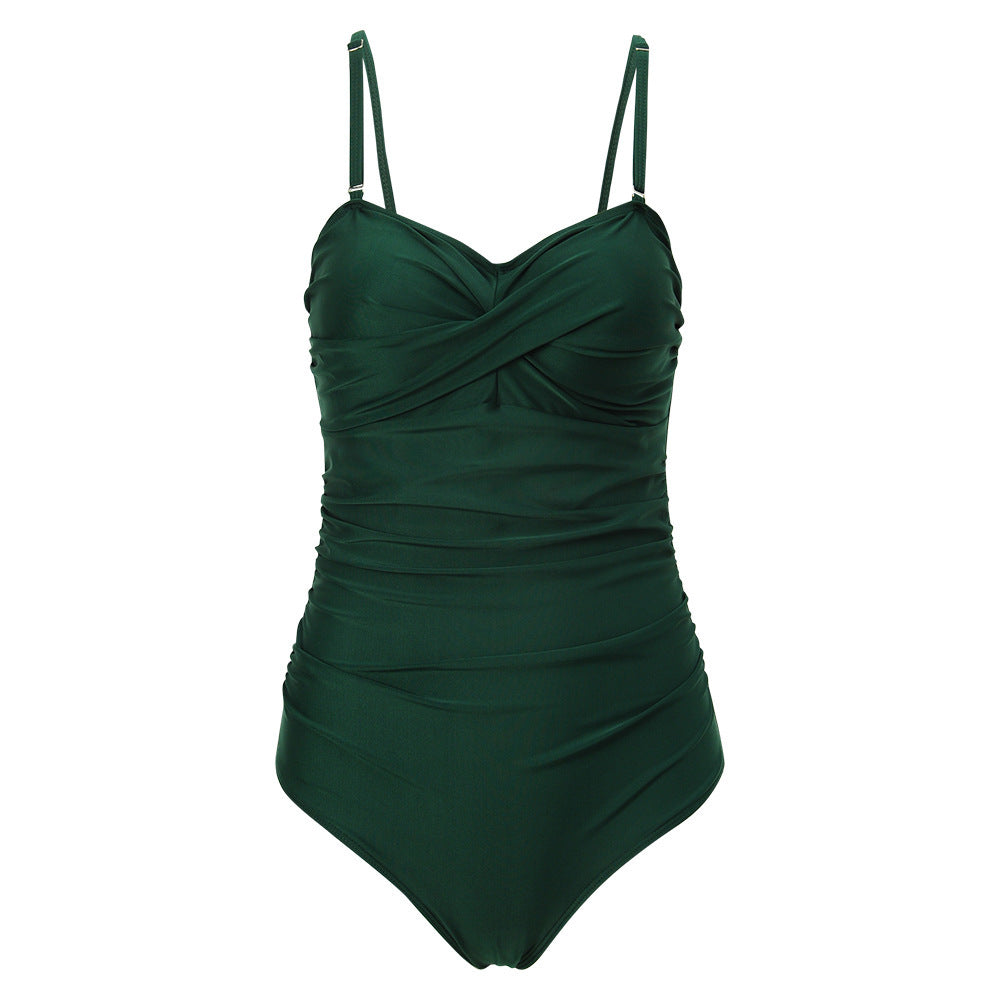 Figurbetonter Einteiler – Eleganter Plus-Size Badeanzug für Damen