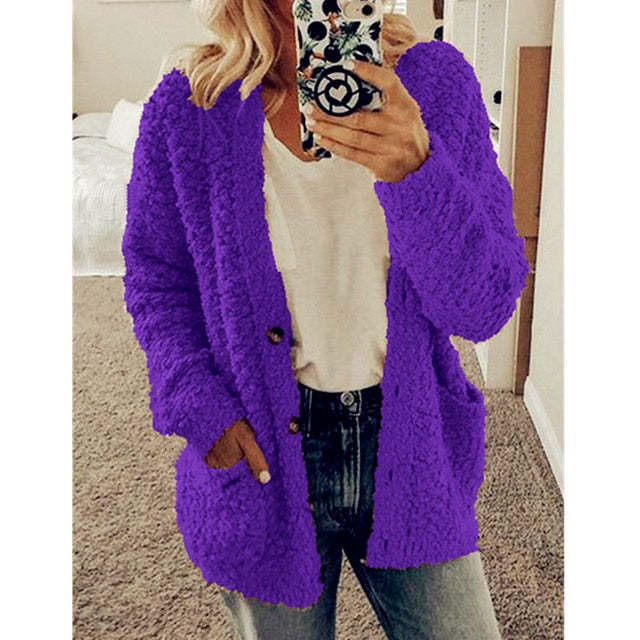 Lange Strickjacke für Damen