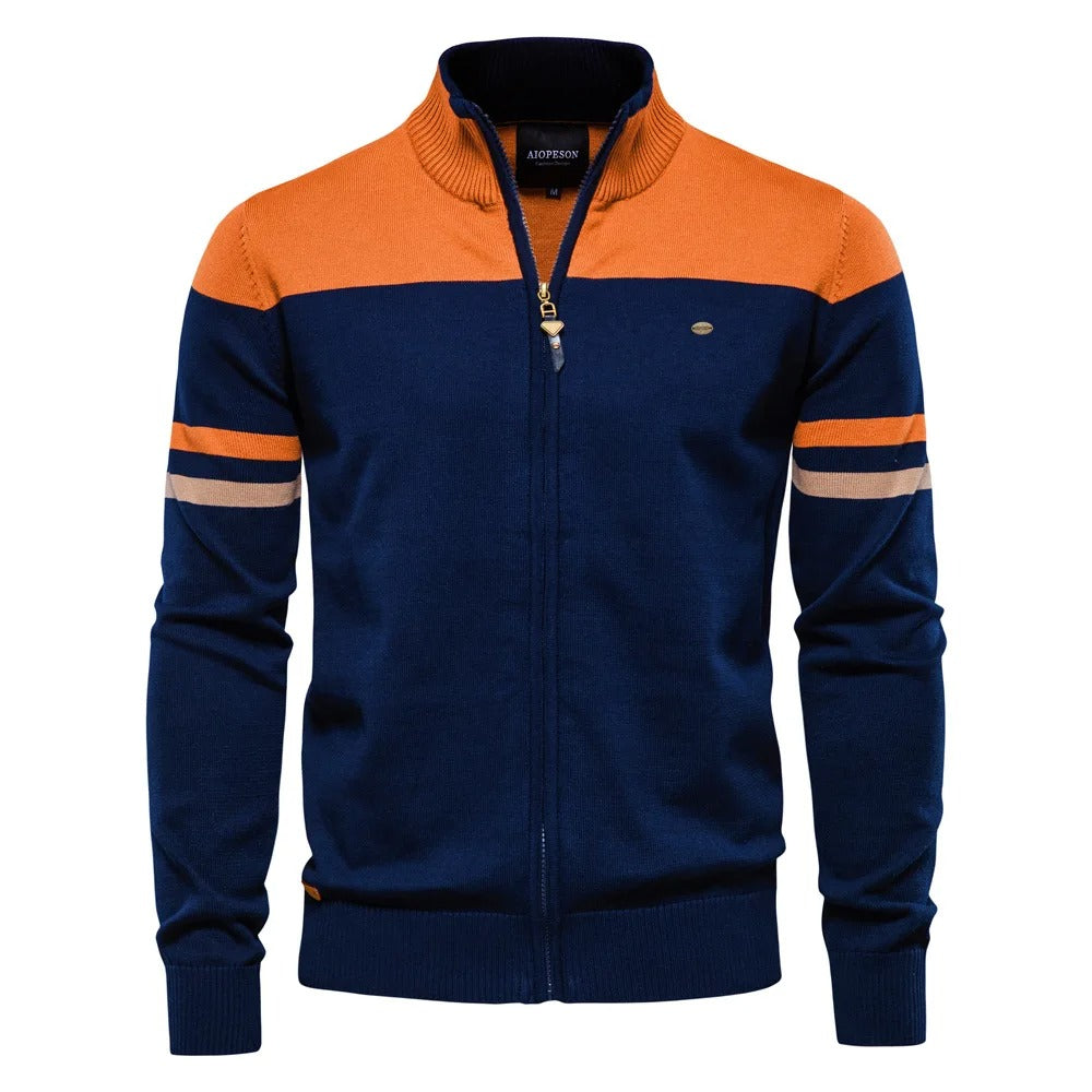 Stylische Strickjacke mit Reißverschluss für Herren