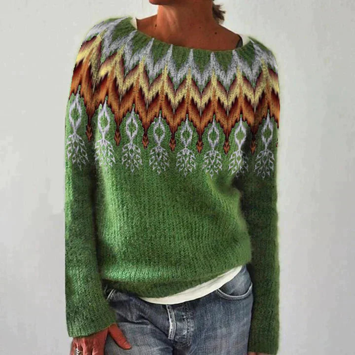 Gemütlich warmer Langarm Strickpullover für Damen