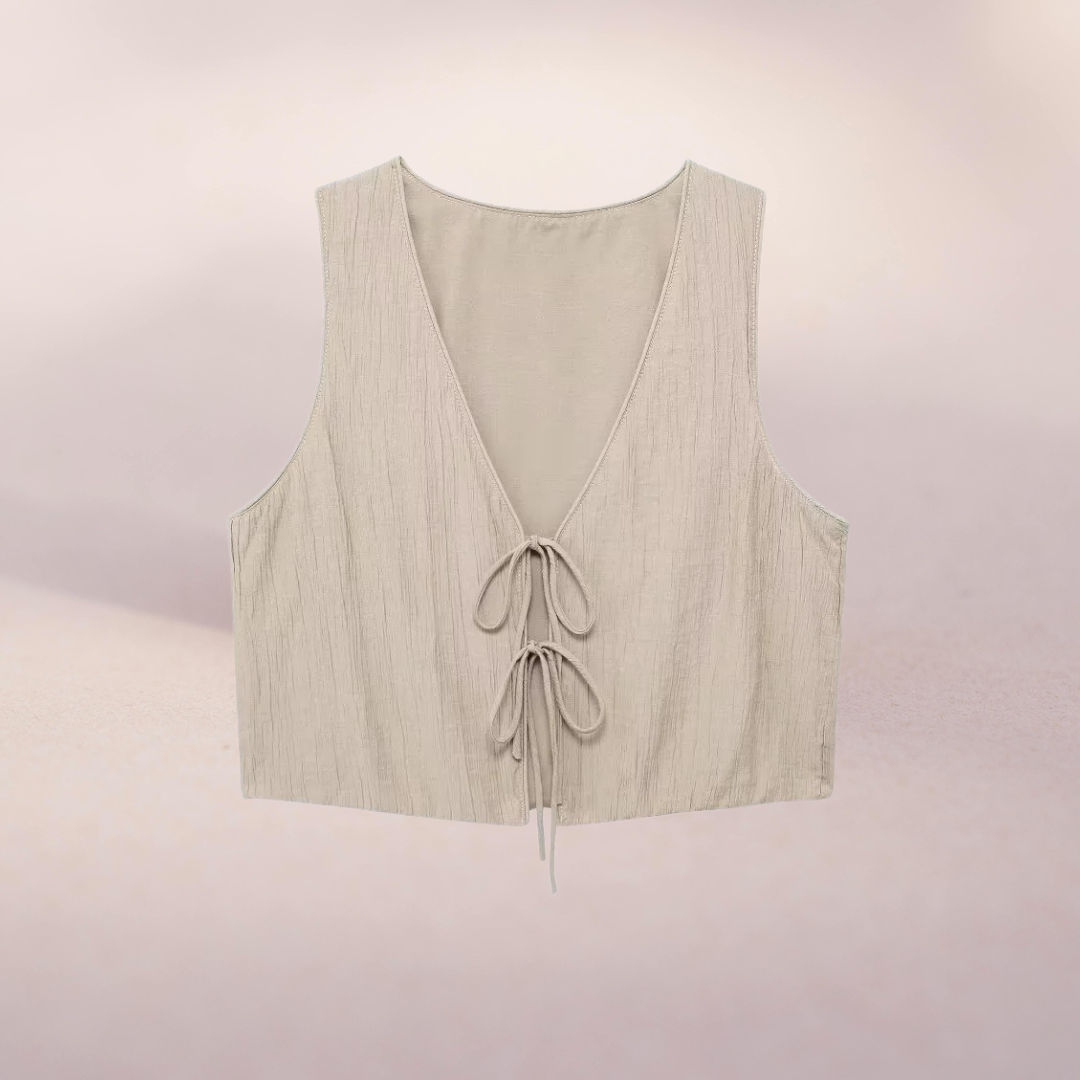Elegantes zweiteiliges Set mit Schleifen-Top & Hose für Damen – Stilvoll & Modern
