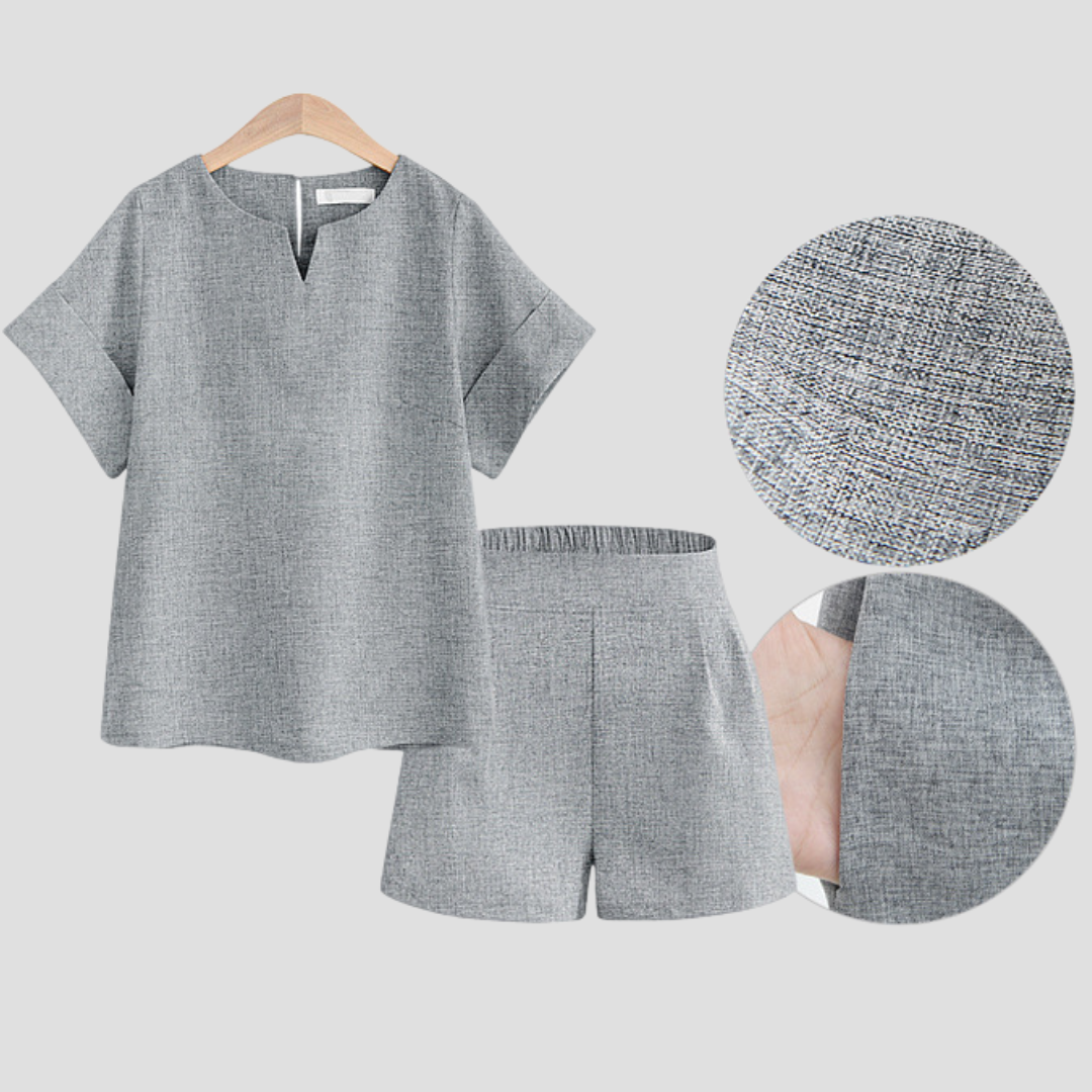 Lässiges Ärmelloses Top und Shorts Sommer-Set für Damen