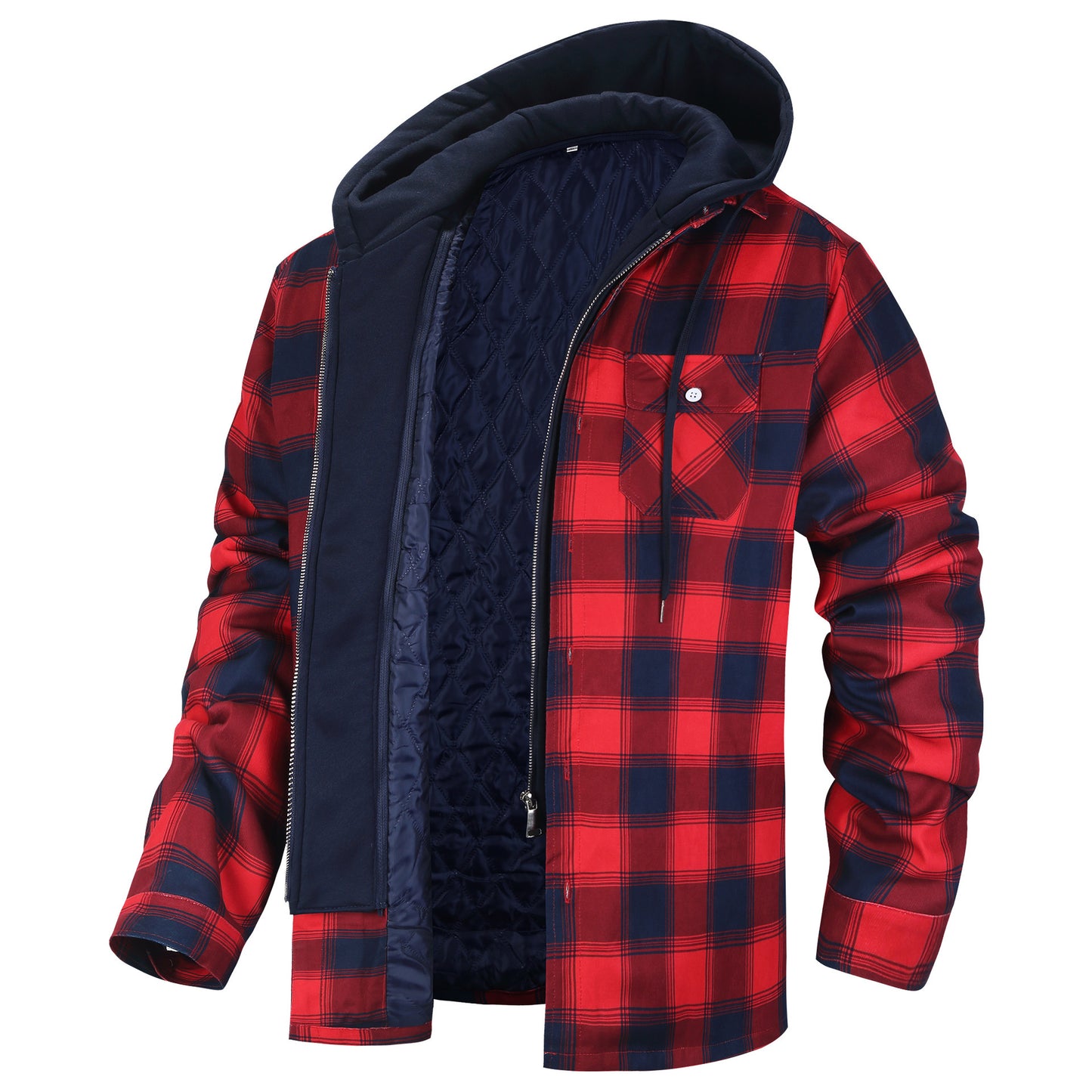 Warme Klassische Jacke im Karostil für Herren | Ikee
