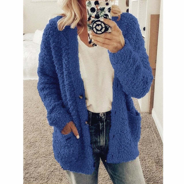 Lange Strickjacke für Damen