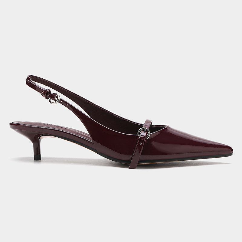 Retro-Stil Slingback Mules mit Spitzzehen – Elegante Damenschuhe für besondere Anlässe