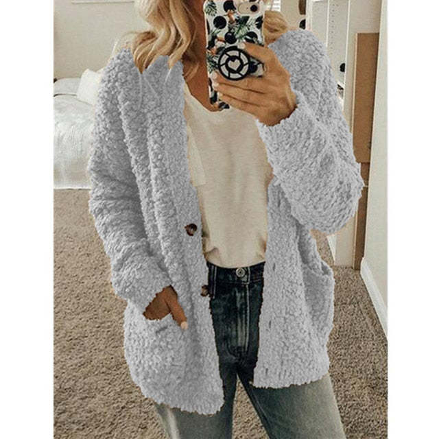 Lange Strickjacke für Damen
