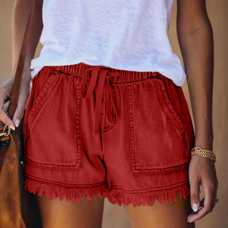 Stylische Casual Shorts mit hoher Taille für Damen - für Alltag