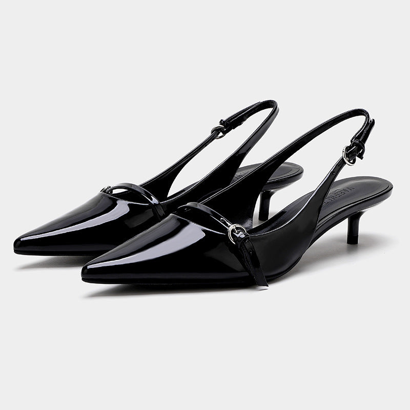 Retro-Stil Slingback Mules mit Spitzzehen – Elegante Damenschuhe für besondere Anlässe