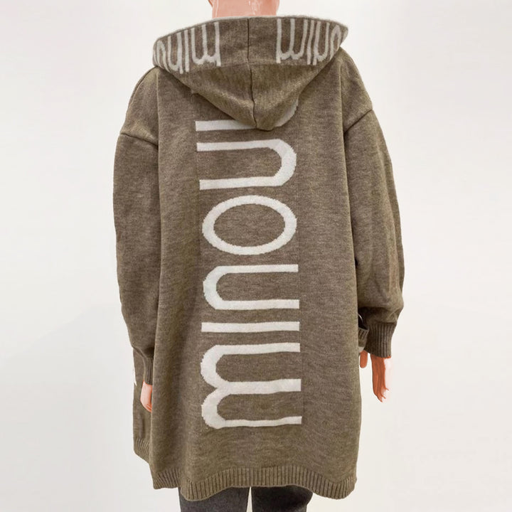 Gemütliche Lange Oversize-Strickjacke für Damen