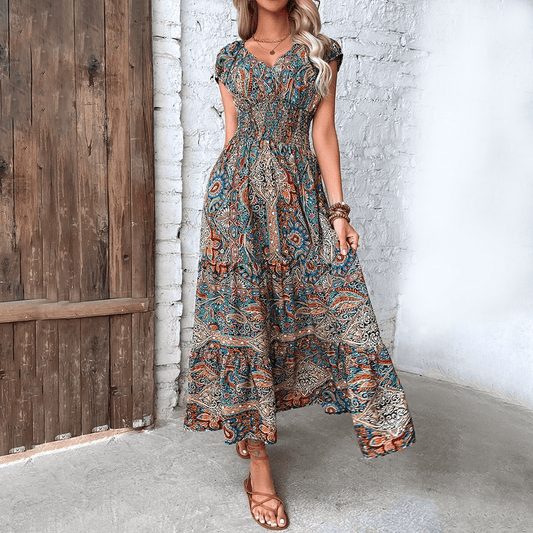 Leichtes Boho Maxikleid für Damen