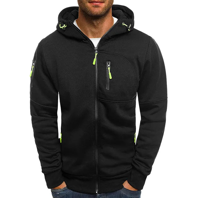 Winterjacke mit Kapuze und Kordelzug für Herren