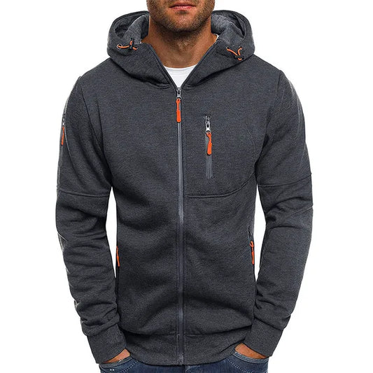 Winterjacke mit Kapuze und Kordelzug für Herren