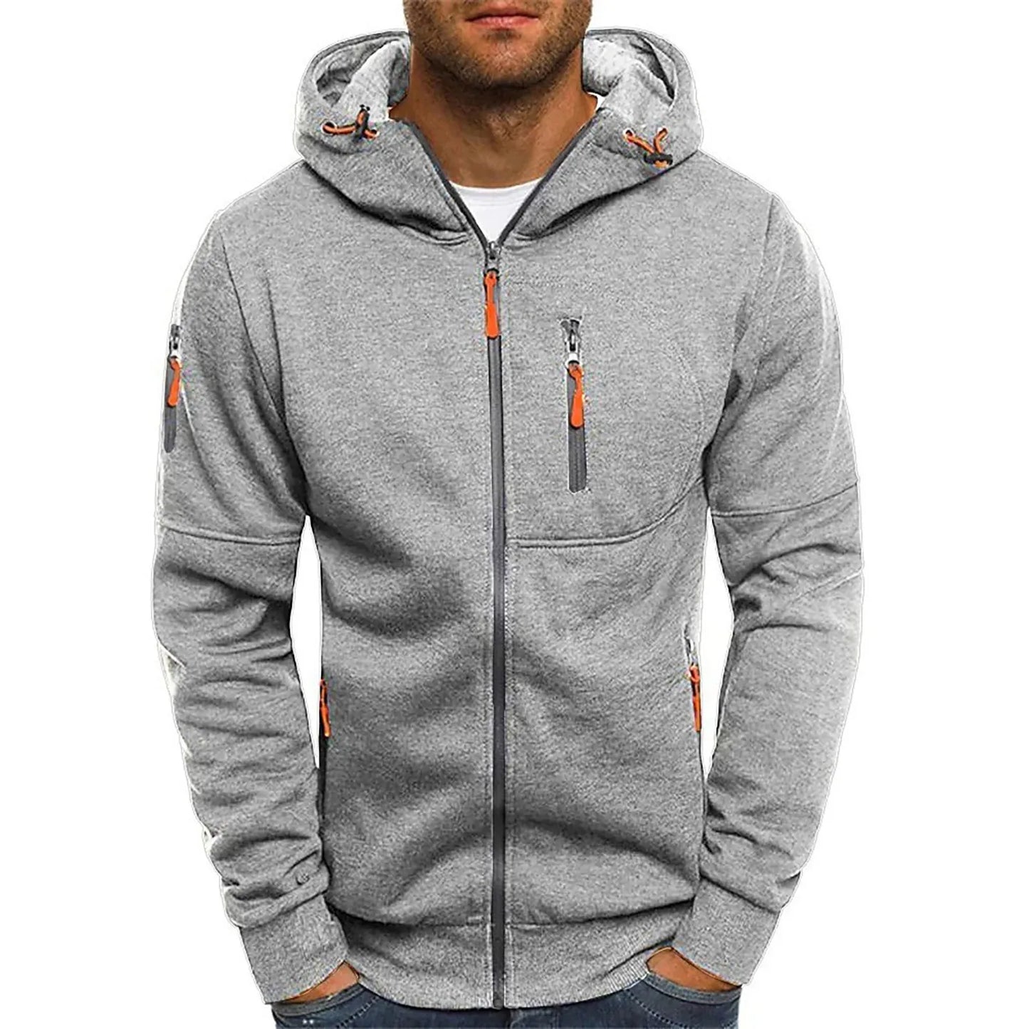 Winterjacke mit Kapuze und Kordelzug für Herren