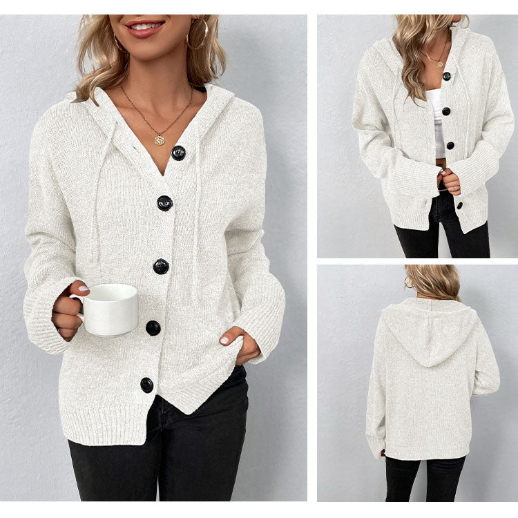 Strickjacke mit Kordelzug für Damen