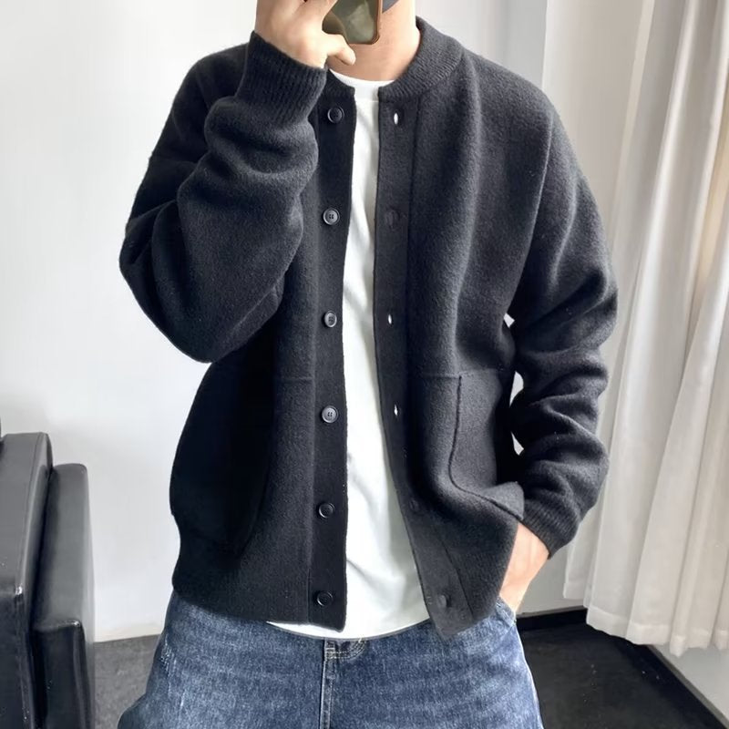 Stylischer Strickjacken-Pullover für Herren