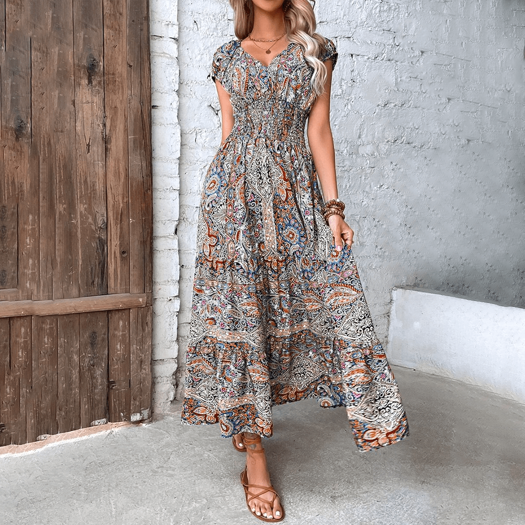 Leichtes Boho Maxikleid für Damen