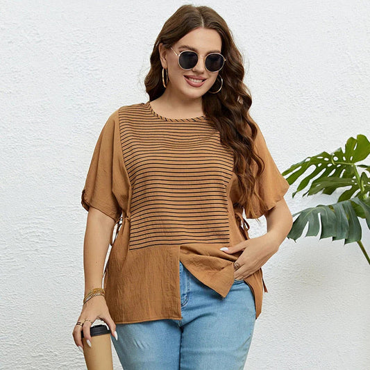 Gestreiftes Shirt mit Rundhalsausschnitt für Damen – Lässiger & Stylischer Look