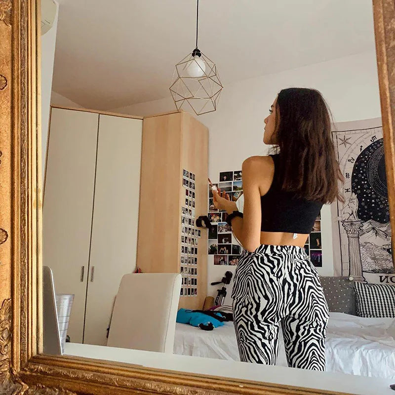 Weite Hose mit Zebramuster – Trendiger & Bequemer Look für den Sommer