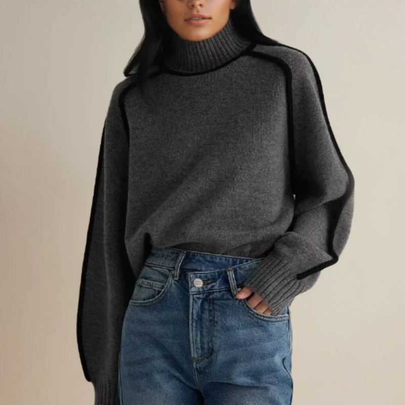 Eleganter Rollkragenpullover für Damen