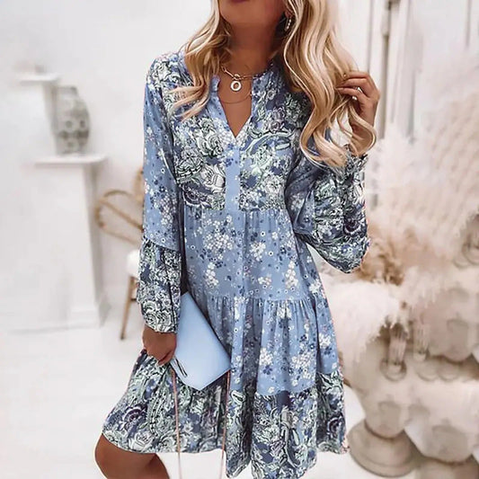 Leichtes florales Midikleid für Frauen - Trendig und bequem