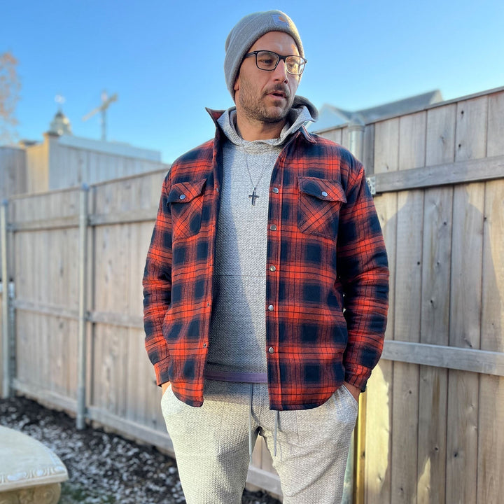 Klassische Flanell Jacke